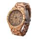 Men'S Bamboo Wooden Watch Zebra Wood Case And Dial 45 Mm Diameter