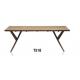 America style mid century wood rectangle 6 seater dining table furniture