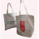 Promotional 100% Cotton Bag / Recyle Durable Shopping Bag Customized Shape And Logo