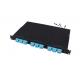 Sliding MTP MPO Patch Panel 1U Height 72 core Rack Mount for data centers