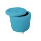 Timber Legs Fabric Footstool With Storage Turquoise Foot Stool Ottoman With Storage