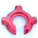 Custom Precision Aluminum CNC Milling Parts with Red Anodizing