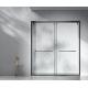 58 Inch Frameless Shower Cabin Sliding Doors Tempered Glass Material