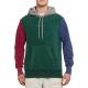 Embroidered Sports Team Hoodies Men Sweatshirt Colorblock Fleece Hoodie
