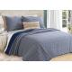 Washed Solid Geometric Bedspreads And Coverlets 3Pcs 100% Cotton For Home