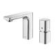 Polished Cold Hot Water Mixer Tap Knob Control with Single Handle