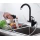 Hydroelectric Brass Rotating  Pull Out Sink Mixer Tap with sprayer