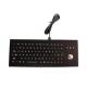 85 Keys IP65 Desk Top Metal Industrial Keyboard With Trackball Customized Layout