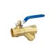 1/2 Inch Brass 600 Wog Ball Valve With Strainer Female And Male Threaded  With Drain 1/2”-1(600WOG, 150WSP)