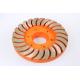Snail Lock Segment Diamond Turbo Cup Wheel Orange Color 3800RPM Fast Grinding