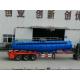 Concentrated Sulfuric Acid Tanker Truck V Shape 21000L H2SO4 98% Tri Axle BPW