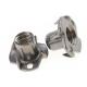 Four Serrated Pronged T Nuts Stainless Steel M10 X 15 for Furniture