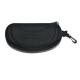 Black Color EVA Glasses Storage Case Zipper Closure Velvet / Spandex Lining