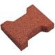 Red Color Non Toxic Horse Racetrack Dog Bone Rubber Floor Paver Brick