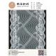 25cm warp knitted elastic jacquard wide flower lace is suitable for women's underwear fabric decoration