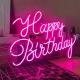 Happy Birthday Acrylic Led Letters LED Decorative Lights 2835SMD Neon Sign