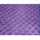 Polyester Knitted Purple Minky Dot Fabric Skin - Friendly SGS Approved