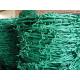 Pvc 13 Gauge Plastic Coated Barbed Wire High Toughness