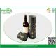 Round 100% Eco Kraft Wine Gift Tube With Tin Lid Vodka Brandy Packaging