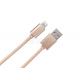 1m Nylon Insulated Micro USB Charging Cable , USB Data Sync Cable For Android Mobile