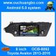 Ouchuangbo car dvd gps navi android 6.0 for Toyota Avalon 2013-2016 with 1080P HD video decode playing via TF Card /USB