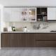 Wall Mounted White Plywood Kitchen Cabinet with Quartz Countertop Carcass