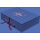 Satin Silk Magnetic Ribbon Box , FSC SGS B Flute 8x10 Gift Box