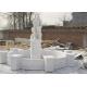 Luxury Decorative Landscaping Stone For Villa Garden Hand Carved White Marble Fountain