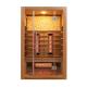1750W Solid Wood Sauna Room Infrared 2 Person Size