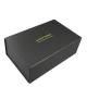 Black Folding CMYK Collapsible Rigid Box Clothing ISO FSC Magnetic Paper Box