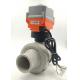 ODM 2 Inch Electric Actuated True Union PVC Ball Valve With Mbus Control