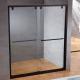 Black Frame Matt Tempered Glass Shower Screen Sliding Clear 288S