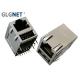 Magnetic Tab Up RJ45 Modular Jack RJ45 USB Connector With USB 2.0 Interface