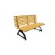 Composite Rustic Outdoor Wooden Bench With Camphor Solid Wood Material