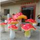 customize size fiberglass large mushroom model as decoration statue in garden /square / shop/ mall