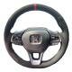 Full Black Hand Stitching Steering Wheel Cover for Honda Accord 10 Insight 2018 2019