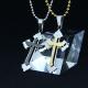 Fashion Top Trendy Stainless Steel Cross Necklace Pendant LPC336