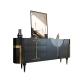 Noble Black Luxury Sideboard Cabinets Titanium Enamel Stainless Steel Four Feet Custom