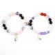8MM Multi-Color Natural Crystal Friendship Jewelry Distance Bracelet Hearts Magnets Bracelet For Gift