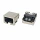 8P8C tap-down recessed low profile RJ45 connector shielded without LED
