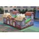 PVC Inflatable Stone Age Fun City Full Painting / Classic Inflatable Safari Jump
