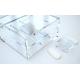 Stylish Designed Perspex Single Watch Box W/ PU Pillow Hi-Clear Acrylic 180*180*90 mm