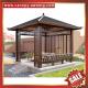 hot sale outdoor garden park classical wood look Aluminium aluminum alu metal gazebo pavilion canopy awning shelter shed