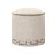 French style home furniture round household linen fabric indian ottoman pouf