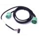 Green Deutsch 9-Pin J1939 Female to Molex 20 Pin Female and J1939 Male Y Adapter Cable