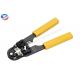 Yellow Ethernet Cable Crimping Tool Stainless Steel OEM