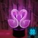 Little Swan custom brand picture 3D Creative Vision Night Light Stereo Table Lamp Hot Desktop Creative 3D Table Lamp