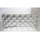 3D Faceted Mirrored Bedroom Chest With 8 Drawers Wooden Material Body
