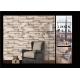 Modern Removable 3D Brick Effect Wall Covering Waterproof For Living Room