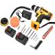 43N.M Handheld Power Drills 21V 3/8in Combi Impact Cordless Drill For Home Use